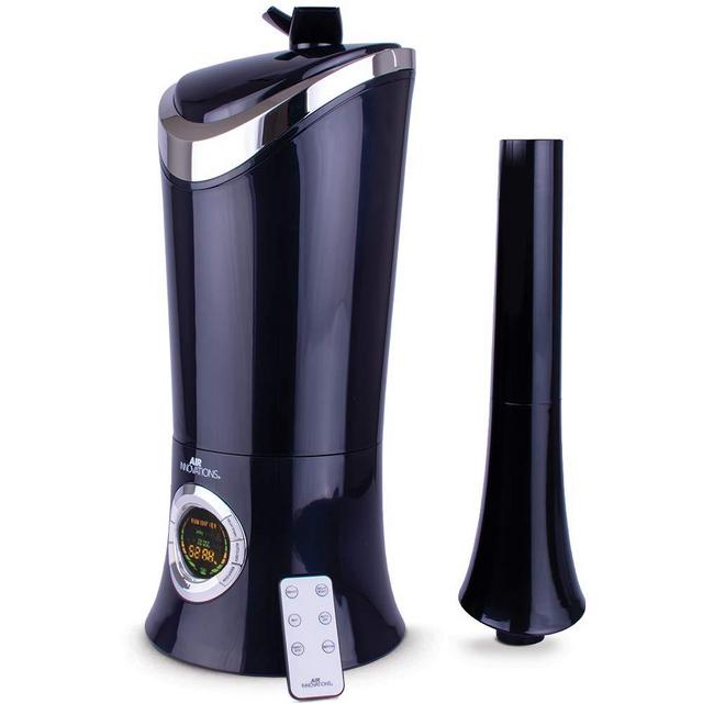 Air Innovations MH-701BA 1.7 Gal. Cool Mist Digital Humidifier for Large Rooms, Up to 600 sq. ft, with Remote- Black