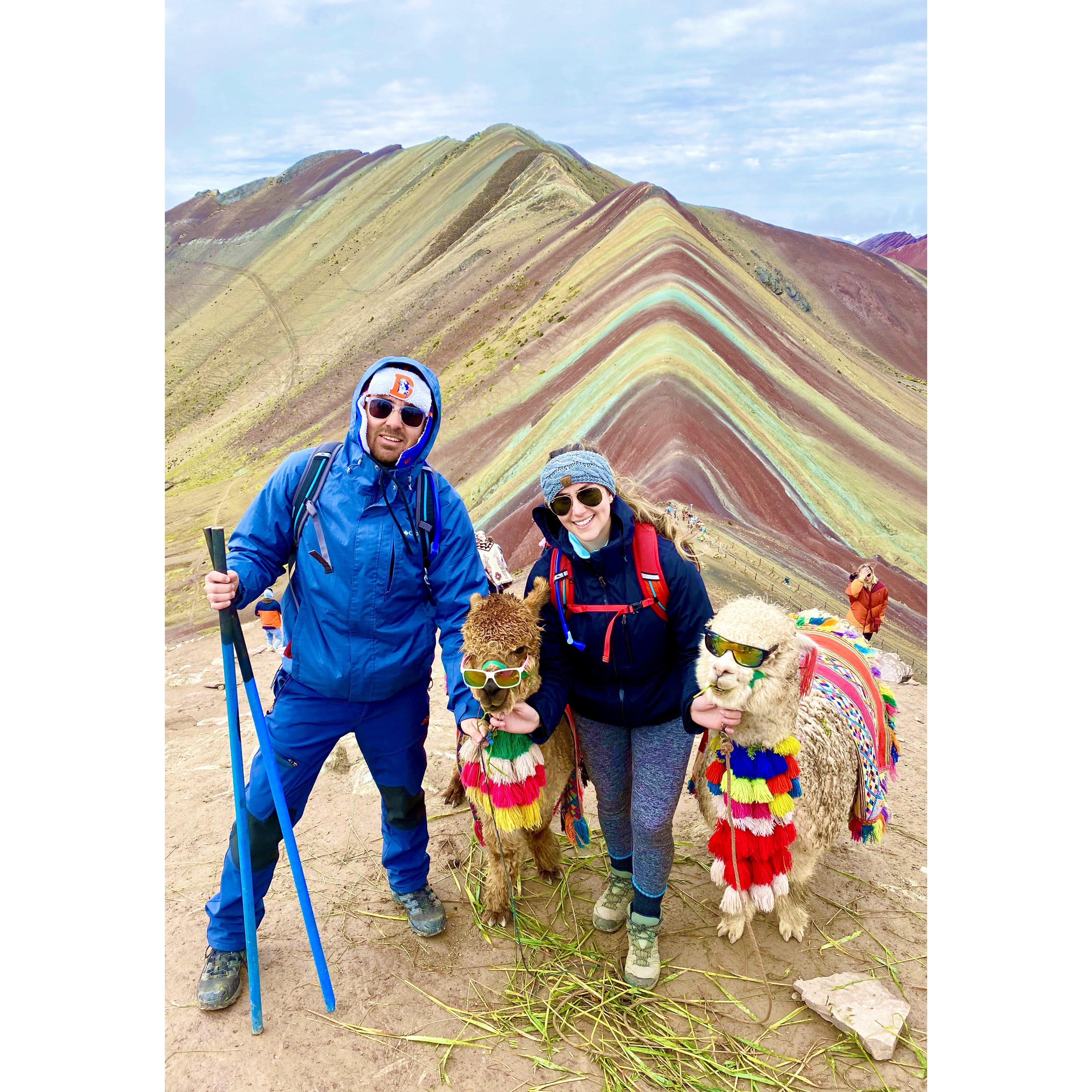 Rainbow Mountain in Peru
