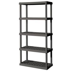 Sterilite 5-Shelf Plastic Shelving Unit