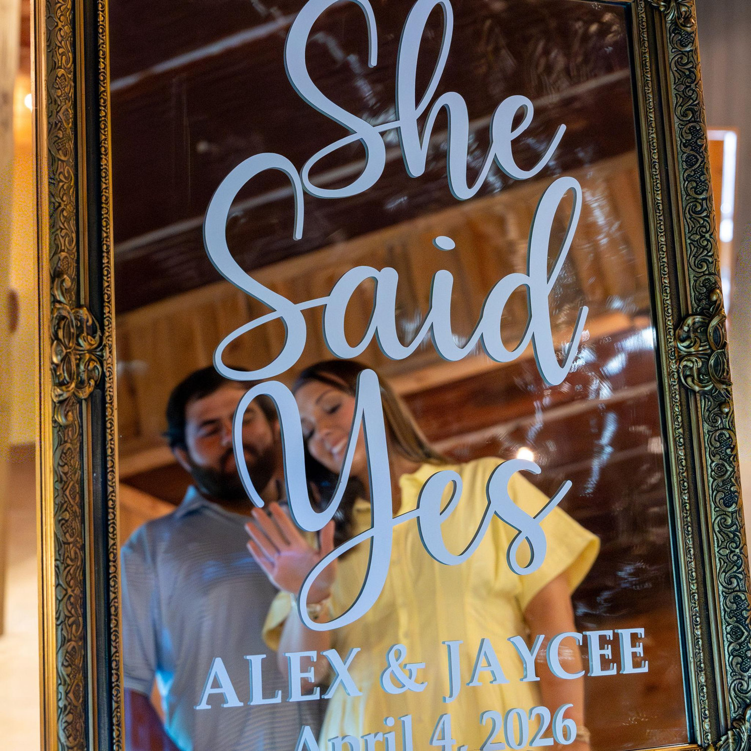 Checking out that bling!