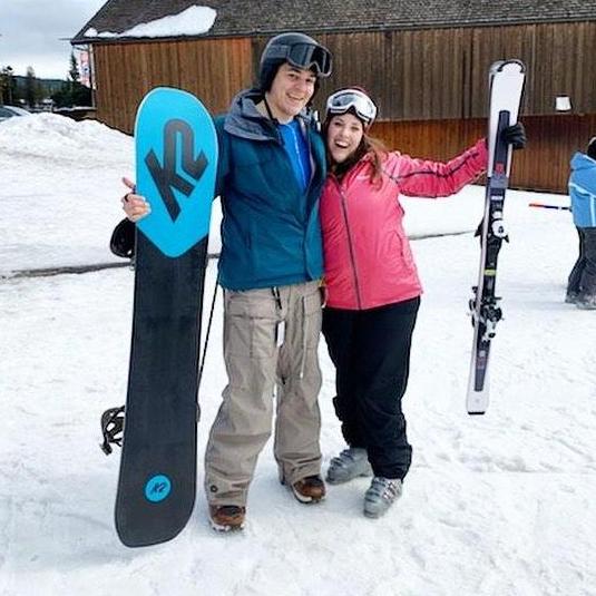 Ally's first time skiing on Mt. Hood!
