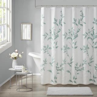 Cecily Burnout Printed Shower Curtain