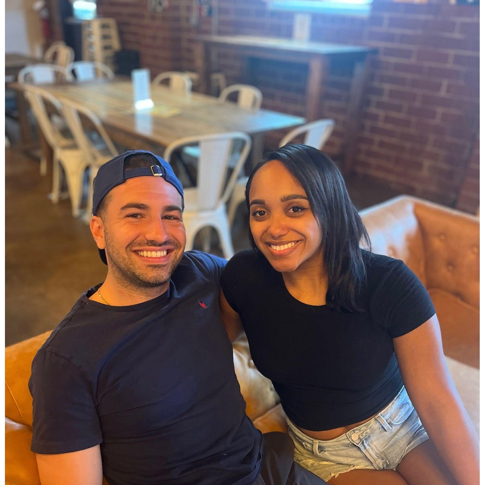 Hanging out when some of Ari's family came to visit us in Charlotte