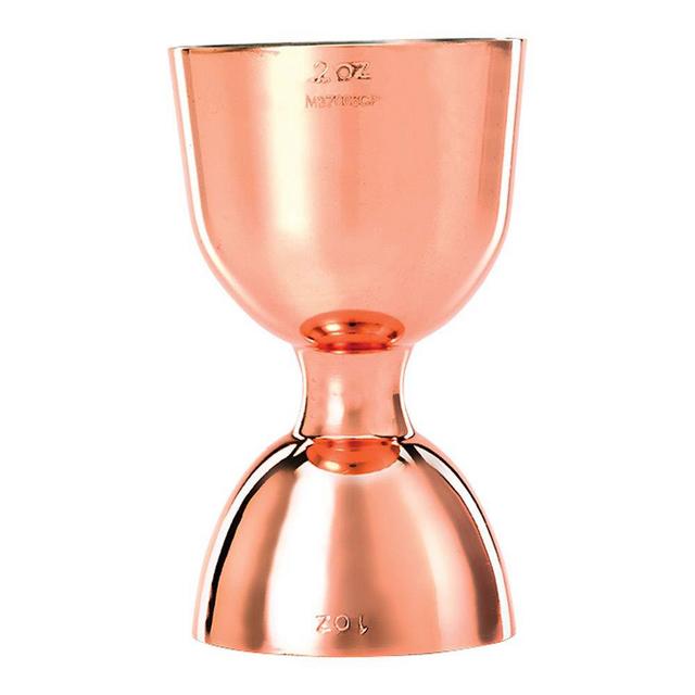 Barfly Heavy-Duty Straight Rim Bell Jigger, 1 oz x 2 oz, Copper