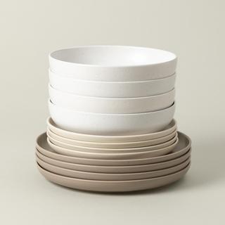 Pacifica 12-Piece Dinnerware Set with Pasta Bowl, Service for 4