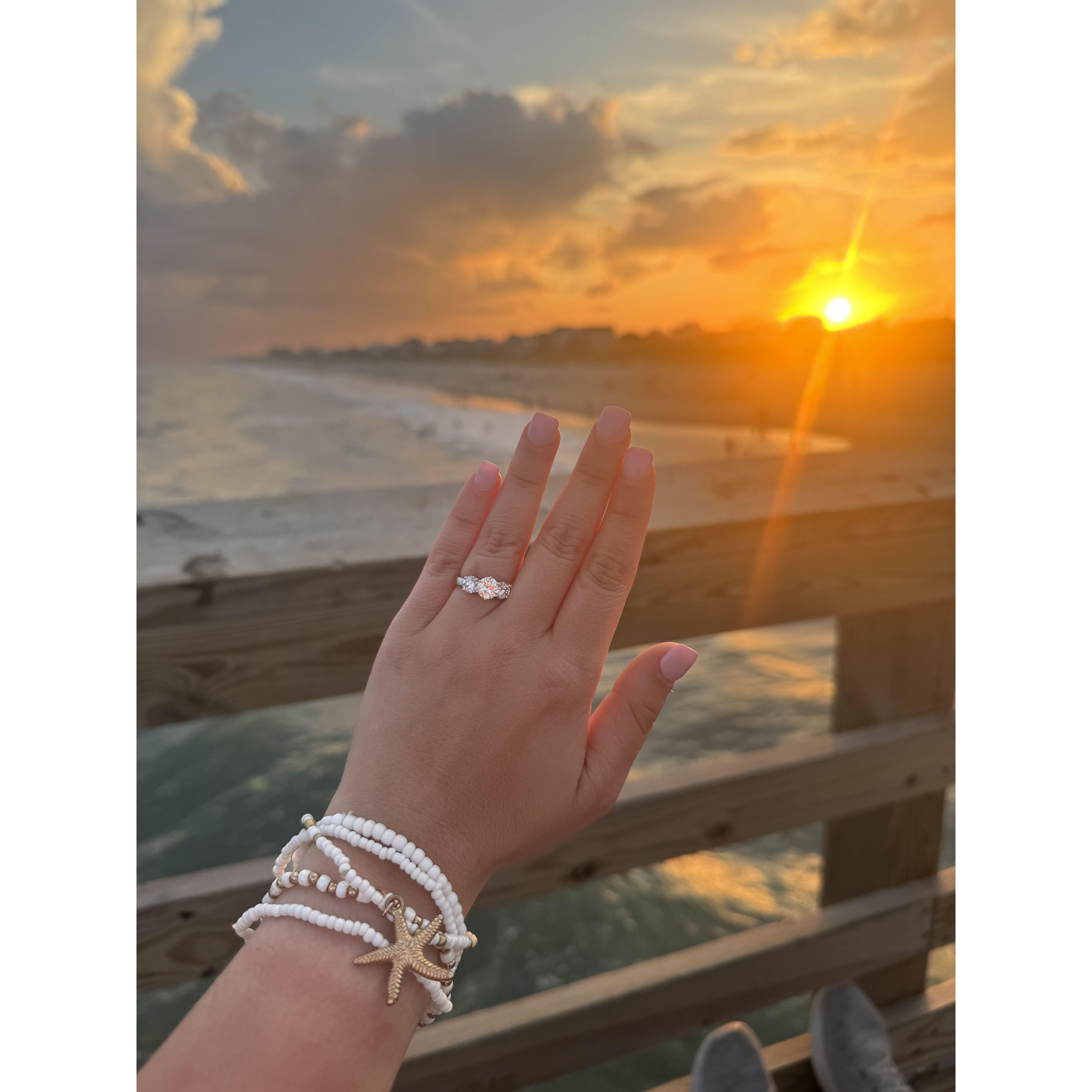 Gorgeous ring with a gorgeous sunset