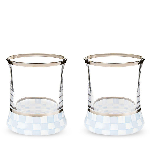 MacKenzie-Childs Gray Malin Ski Holiday Glass Tumblers, Set of 2 - Exclusive