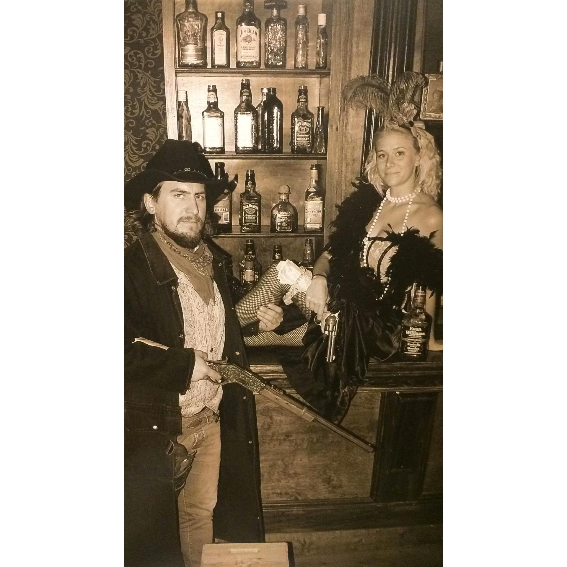 Having a few drinks in our favorite tavern, Gatlinburg, Tennessee, December 2016