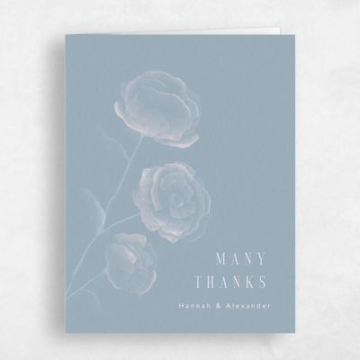 Powder Blue Wedding Thank You - Lorelei Portrait