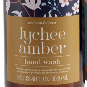 Lychee Amber Scent A&G Flora Liquid Hand Soap Refill - World Market