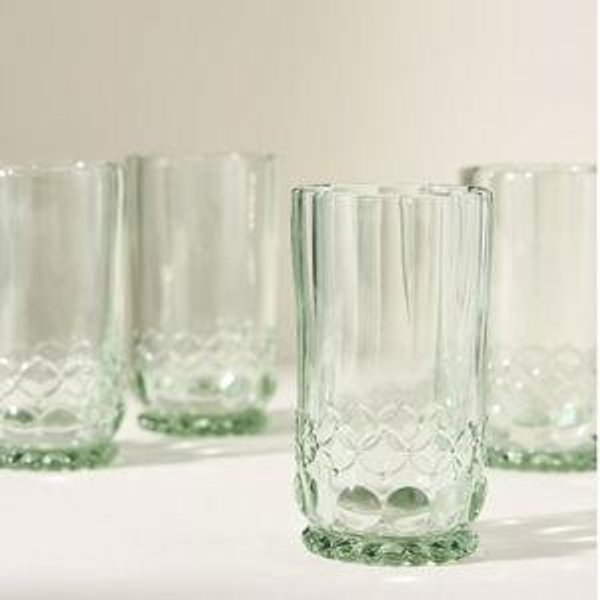 Savannah Glass Tumblers, Set of 4