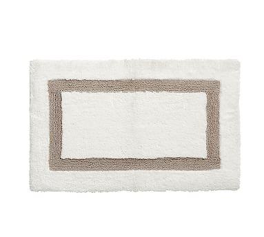 Simply Taupe Morgan Memory Foam Bath Mat, 21x34"