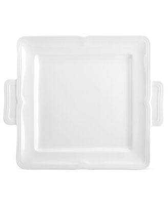 Mikasa - Dinnerware, Antique White Square Dessert Tray