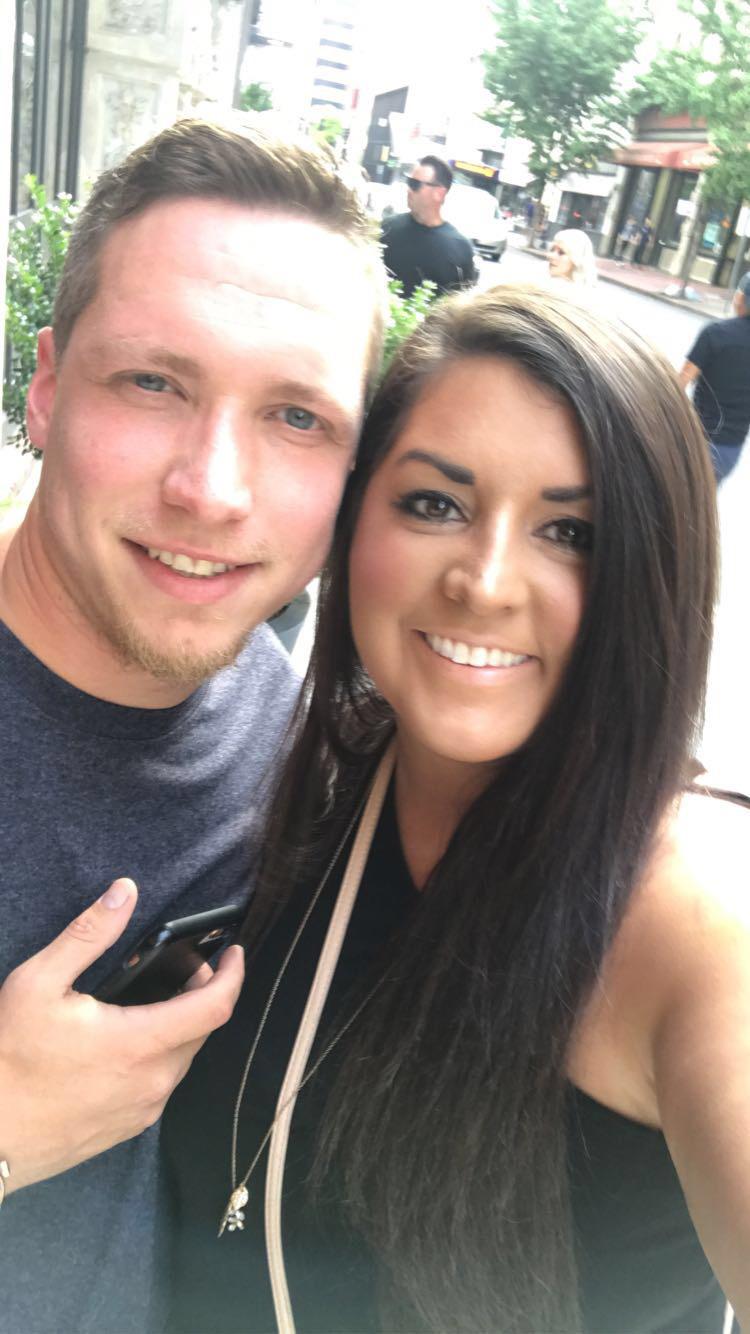 This was taken our first night in Nashville. This was also the very first vacation we took together out of state. We were on our way to dinner at the best steakhouse we’ve ever been to. We’re foodies!