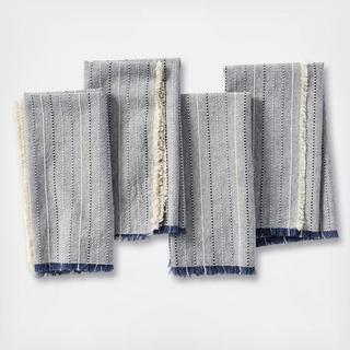 Fringe Stripe Napkin, Set of 4
