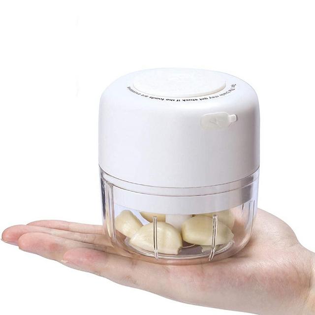 Wireless Portable Mini Food Chopper,Small Electric Food Processor For Garlic Veggie,Dicing, Mincing & Puree,100ml, baby food Maker, White