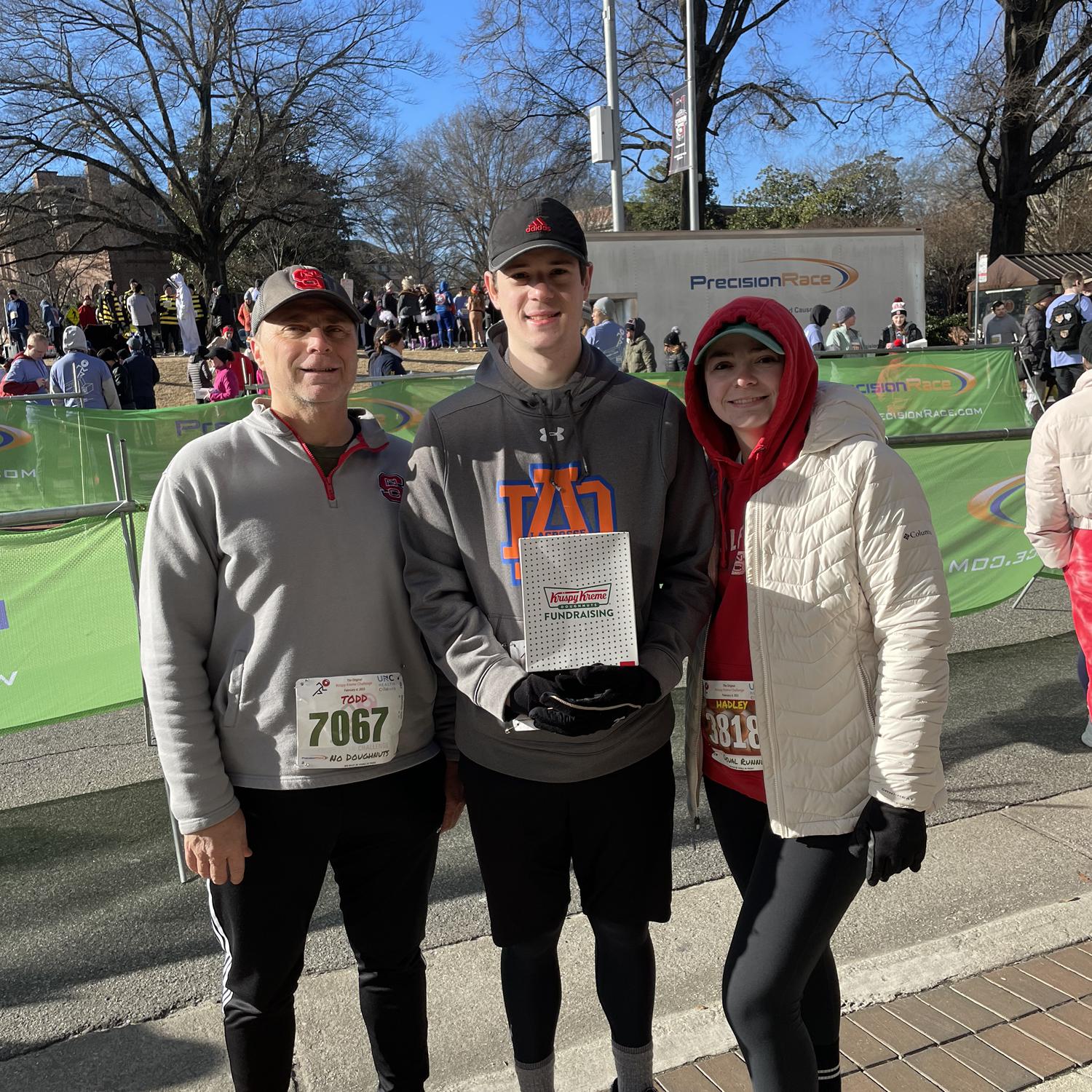 The Krispy Kreme Challenge with Hadley’s dad, Todd