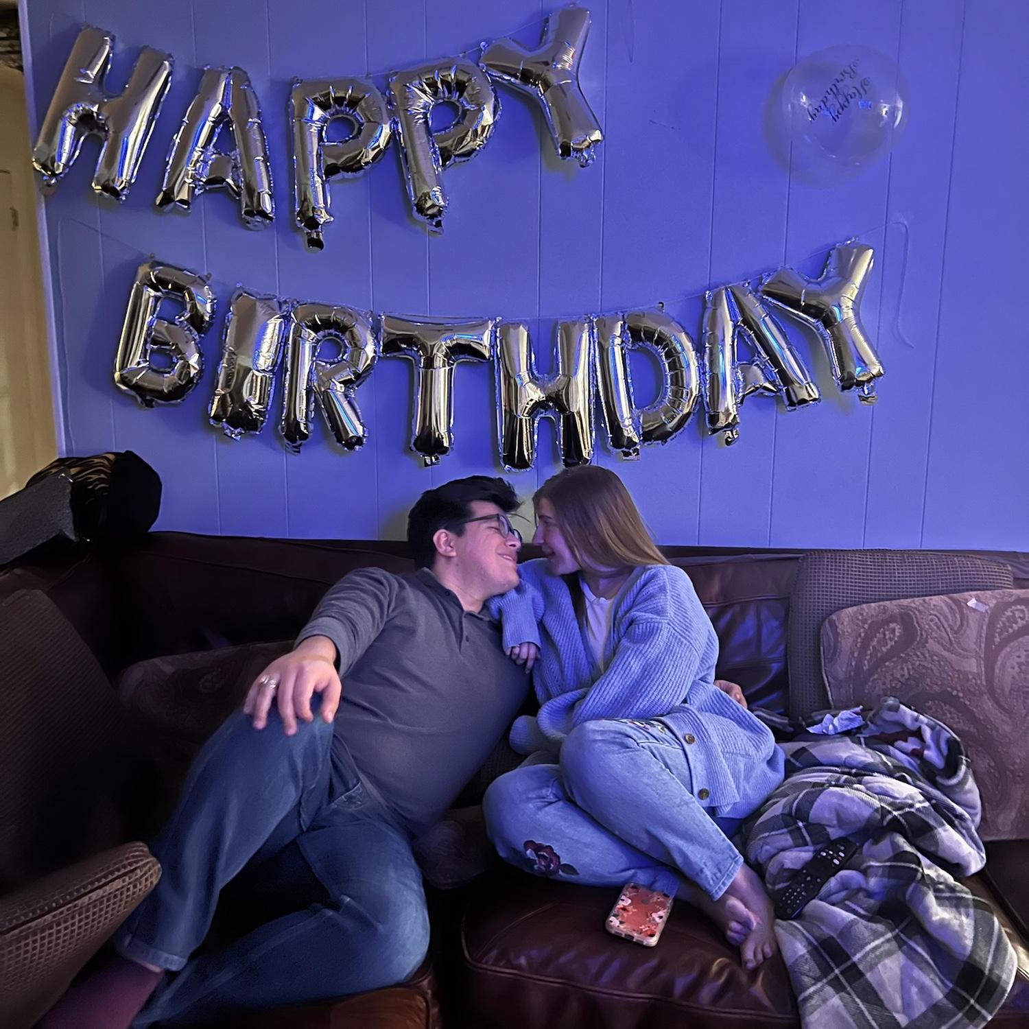 David threw Abigail a surprise birthday party!!