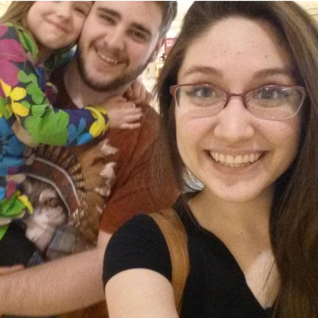 Hanging out with our flower girl!