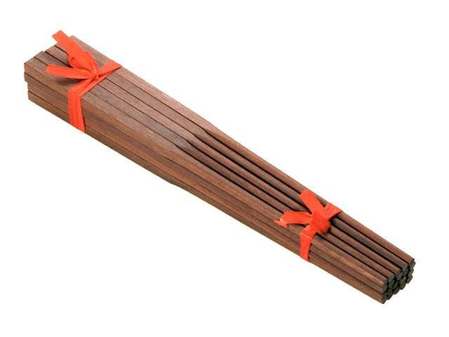 10" Red Wood Chopsticks - 10 Pairs (Available 11/15/20 )