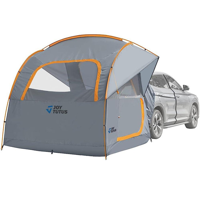 JOYTUTUS SUV Tent for Camping, Double Door Design, Waterproof PU2000mm Double Layer for 6-8 Person, Camping Outdoor Travel Preferred, 7.7' W x 7.7' L x 6.9' H