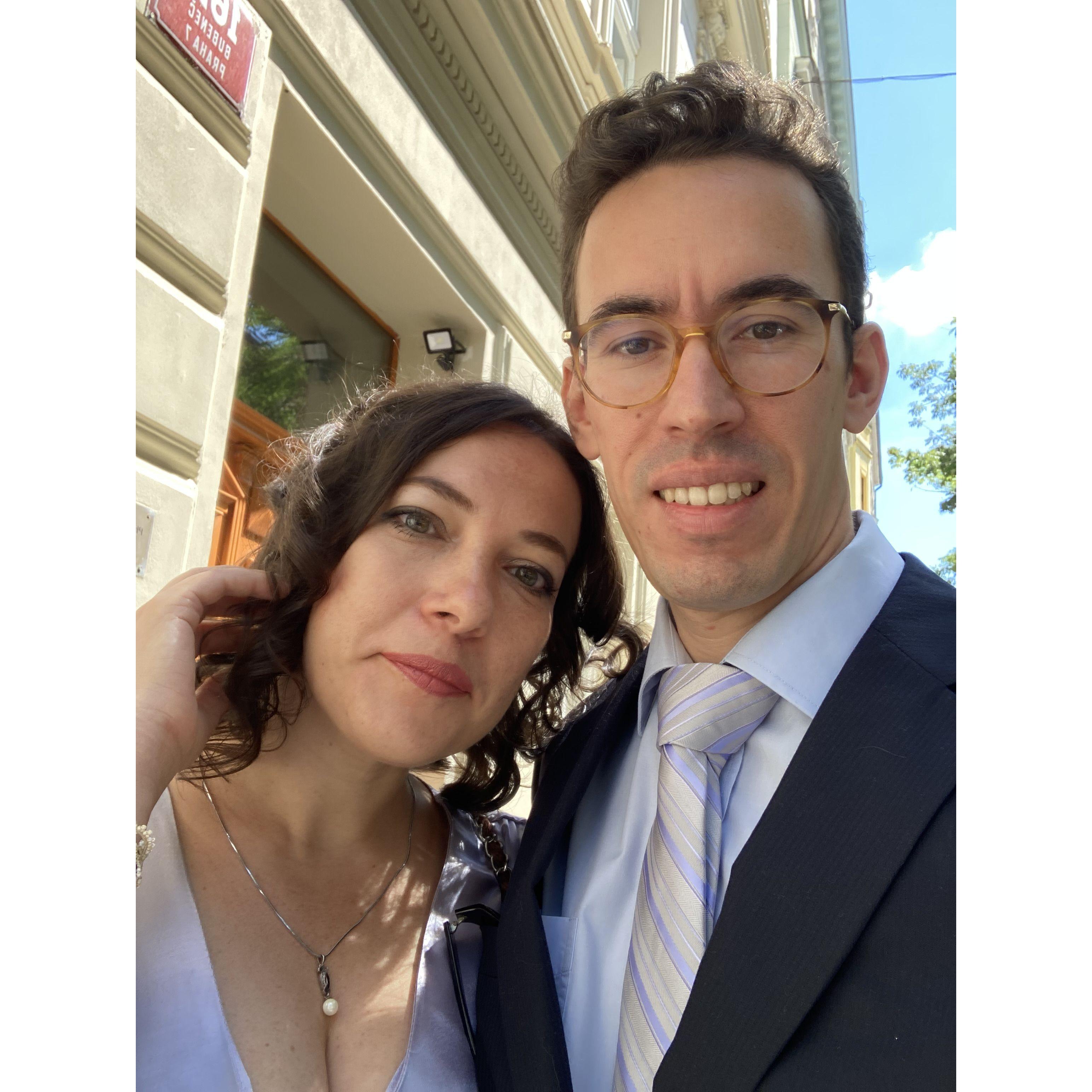 Looking good for our Friends’ wedding in Prague!