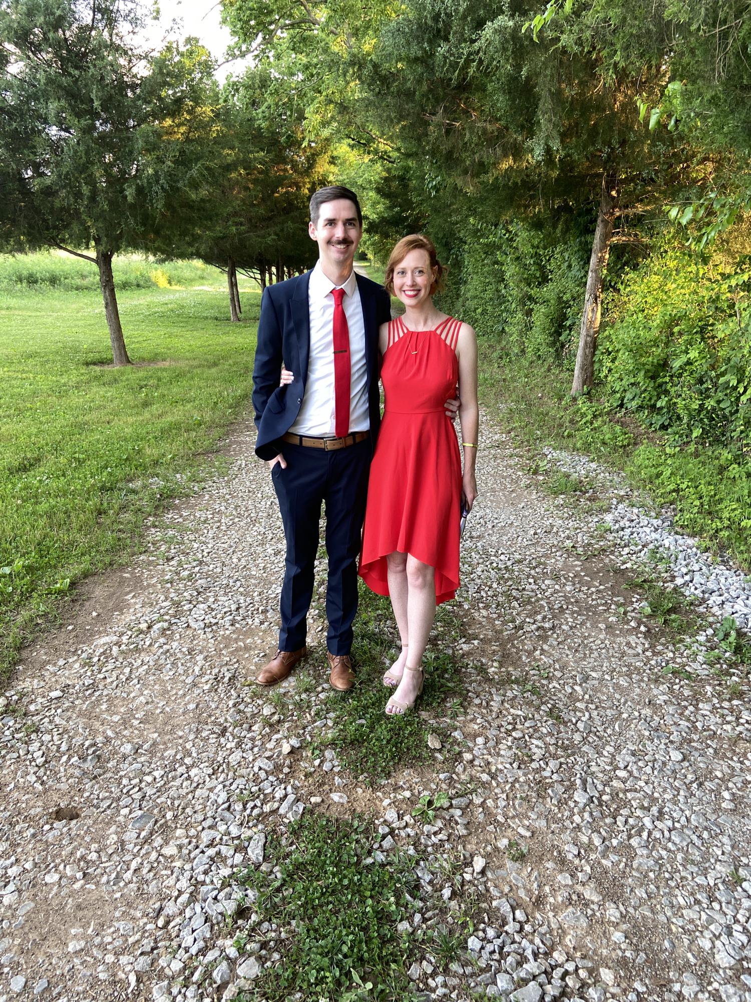 In Nashville for a wedding.