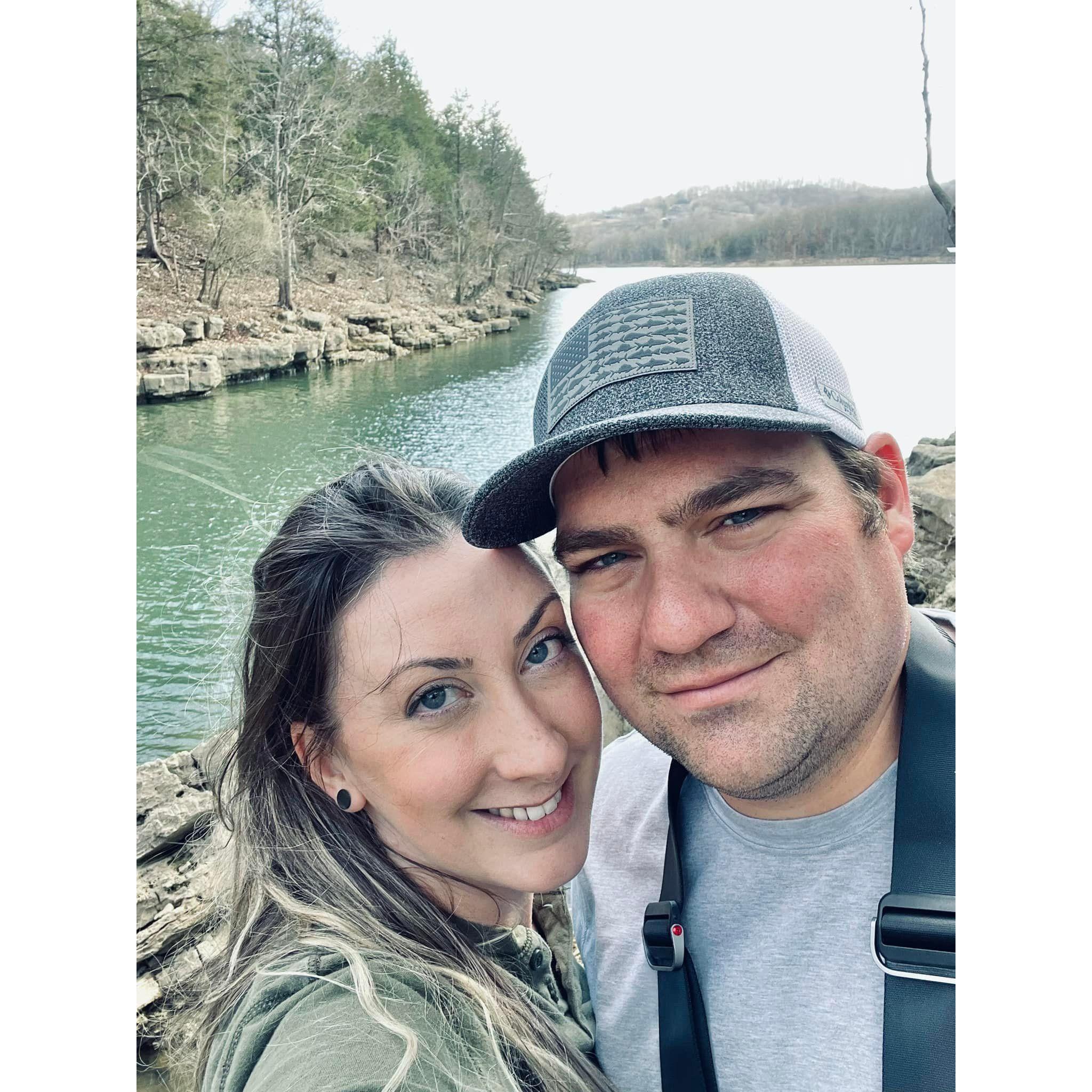 On this beautiful scenic trip, Aaron accidentally referred to Kathryn as "his wife" and got all bashful.