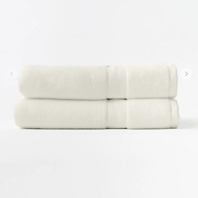 Cozy Earth Luxe Bath Towels- Seashell