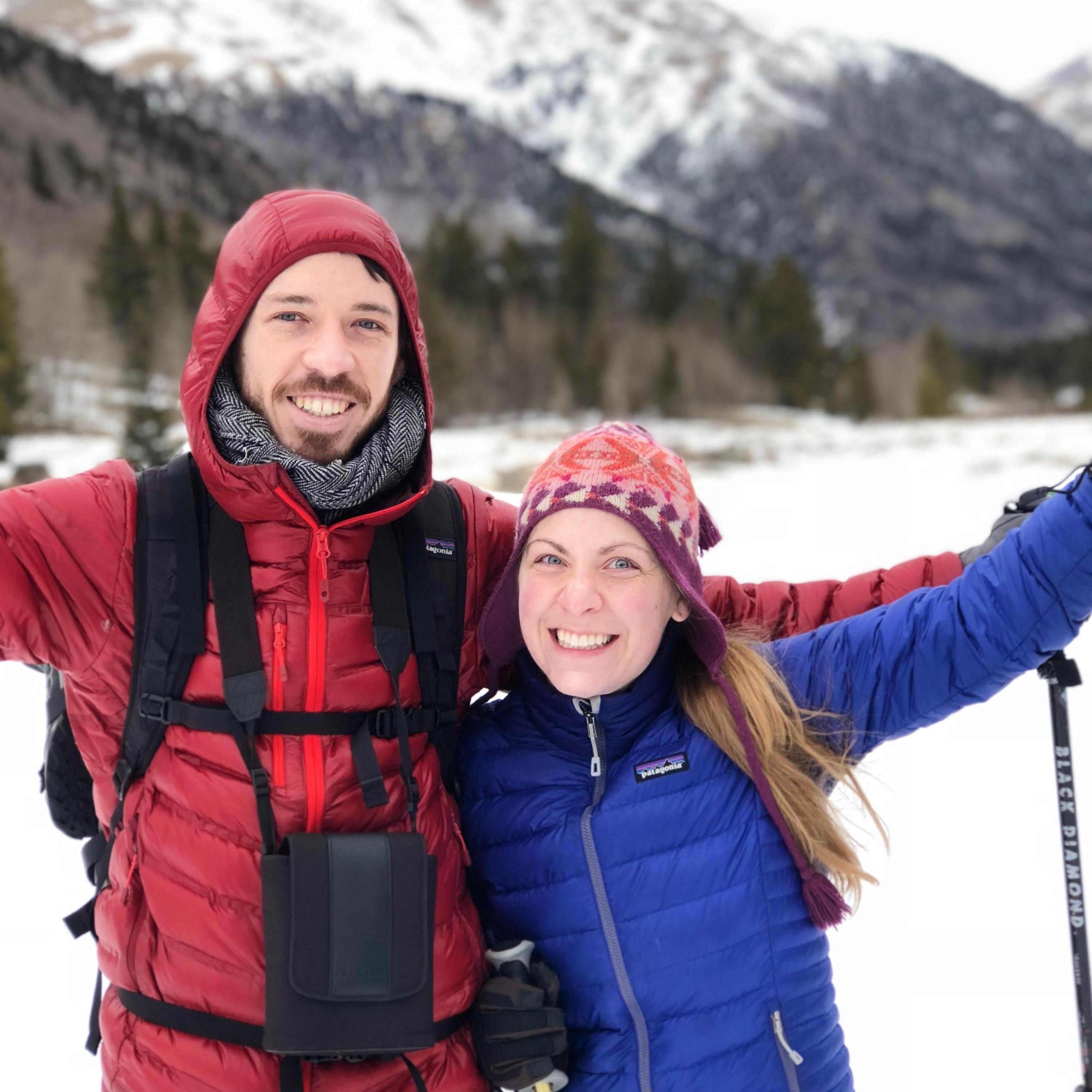 Denver, Colorado Keeley Cabin weekend with gorgeous cross country skiing.