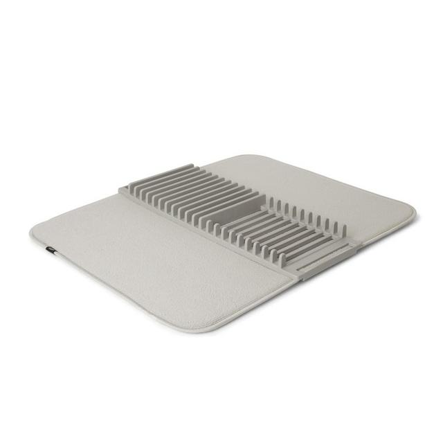 Udry Dish Drying Mat, Light Grey