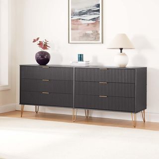 Dumbo Modern 6-Drawer Double Low Dresser