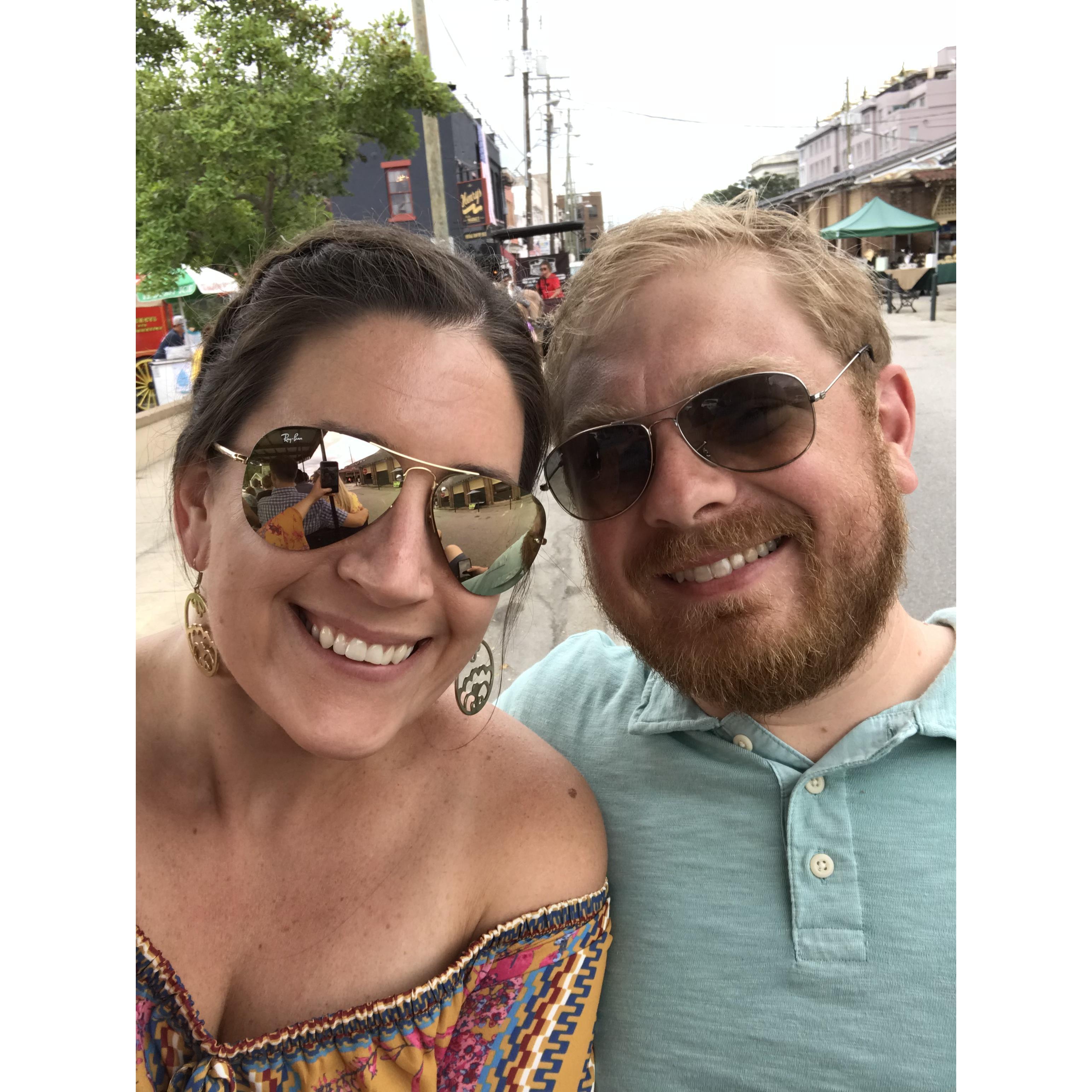 doing touristy things in Charleston