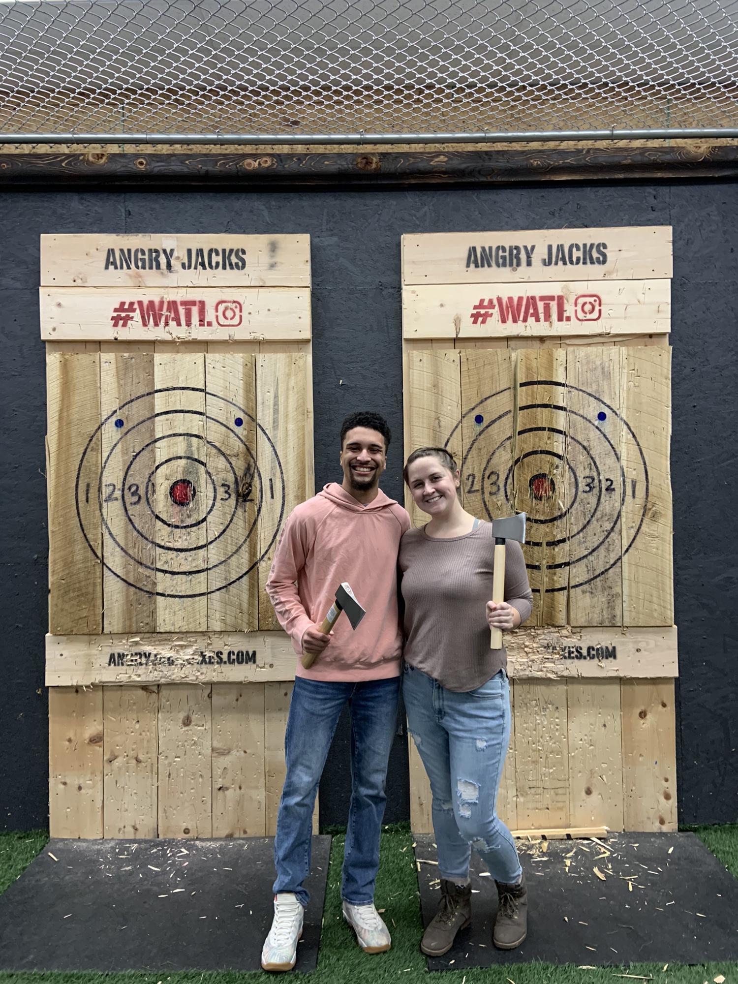 Our first picture ever taken together! This was our fourth date!