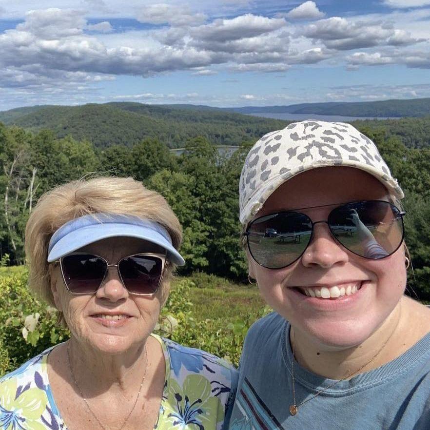 Grammy & Carol enjoying the views at Quabbin Reservoir