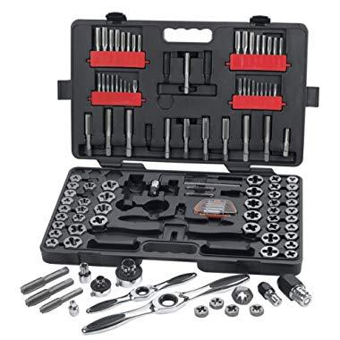 GearWrench 114PC 82812 Ratcheting Tap and Die Drive Tool Set SAE/Metric