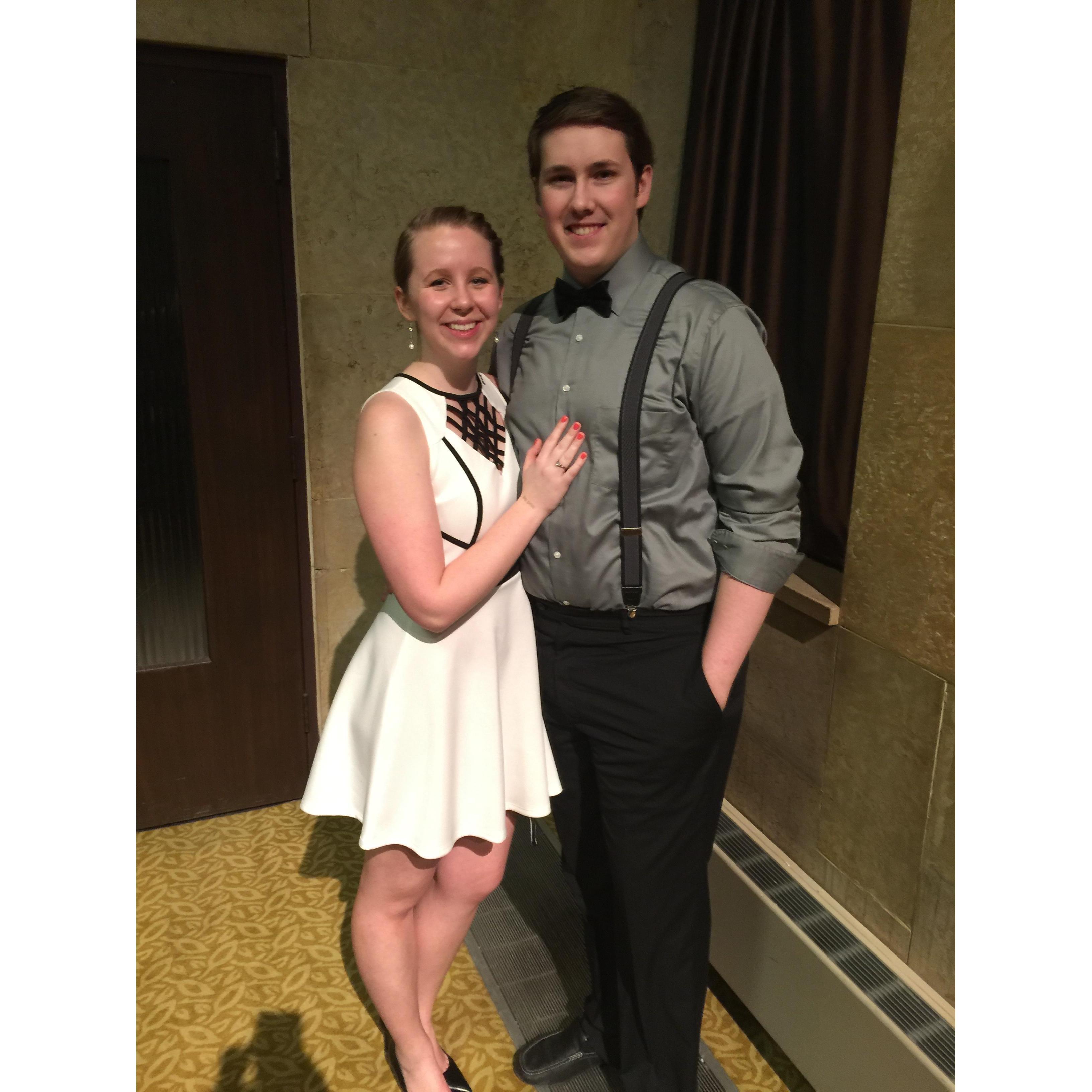 Spring of 2016 -- Gustavus President's Ball in Mankato, MN