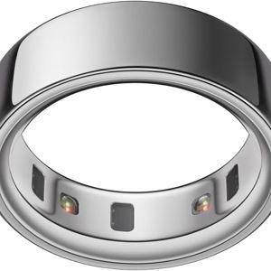 Oura Ring 4 - Silver - Size 8 - Sleep, Activity, Women’s Health, AI Advisor, Up to 8 Days of Battery Life, Size Before You Buy, Android & iOS Compatible