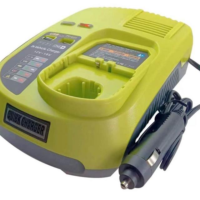 Replace of Ryobi P131 Car batterycharger,Vehicle Charger for Ryobi 12V 14.4V 18V Battery P102, P107, P103, P104, P105, P106, P108, P109