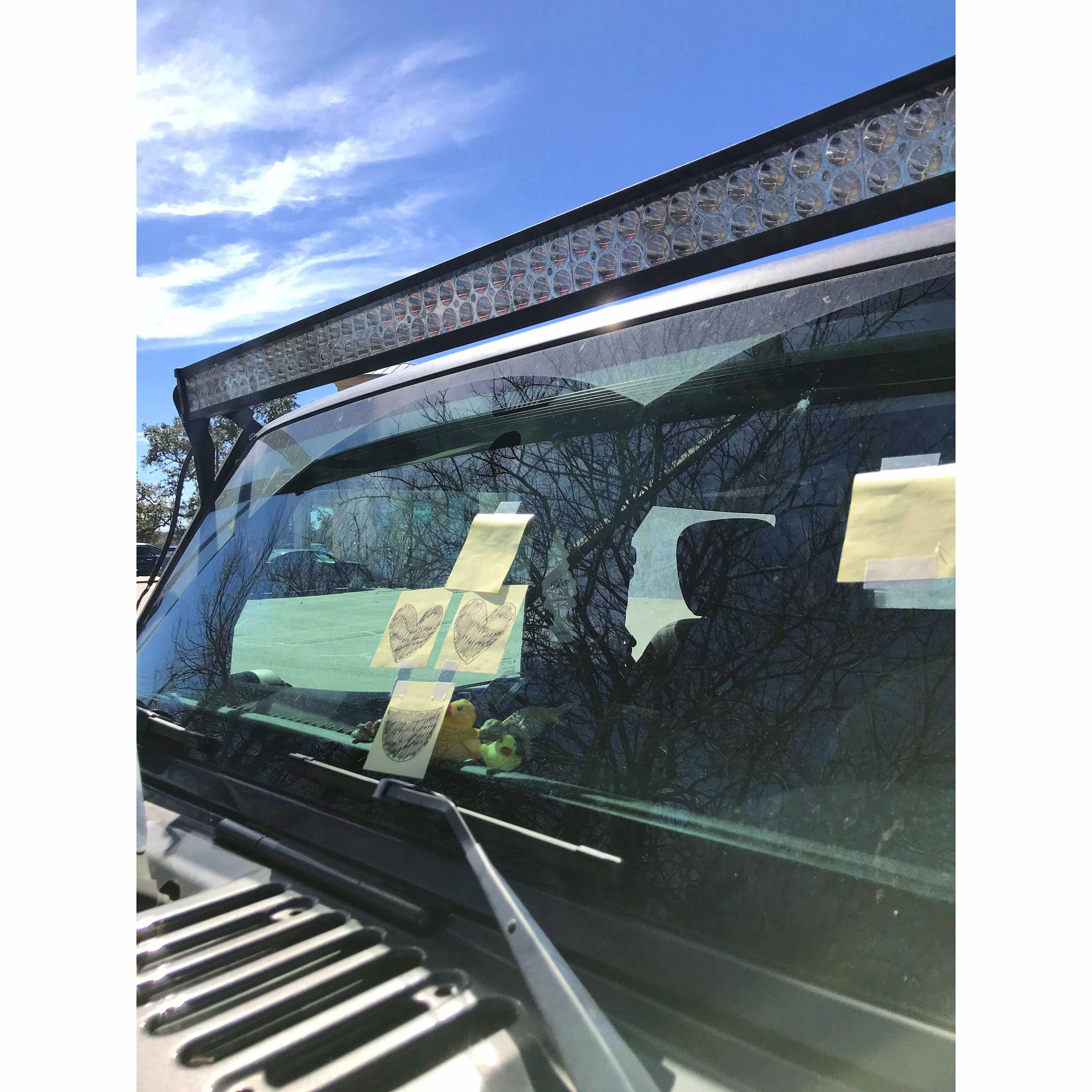 Pranked the jeep Valentines Day style!