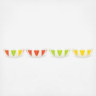 Burbs Melamine Party Bowl, Set of 4