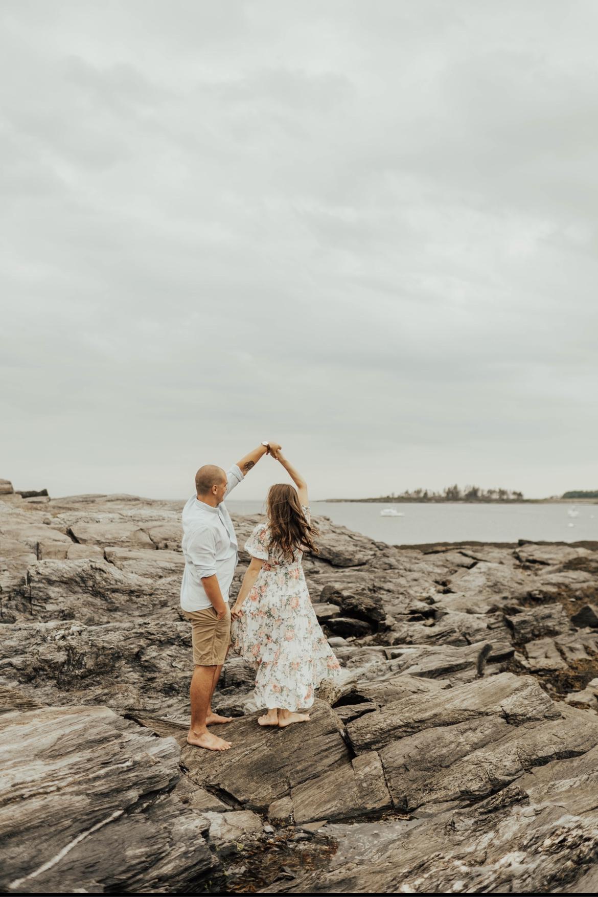 Our engagement shoot at Kettle Cove.