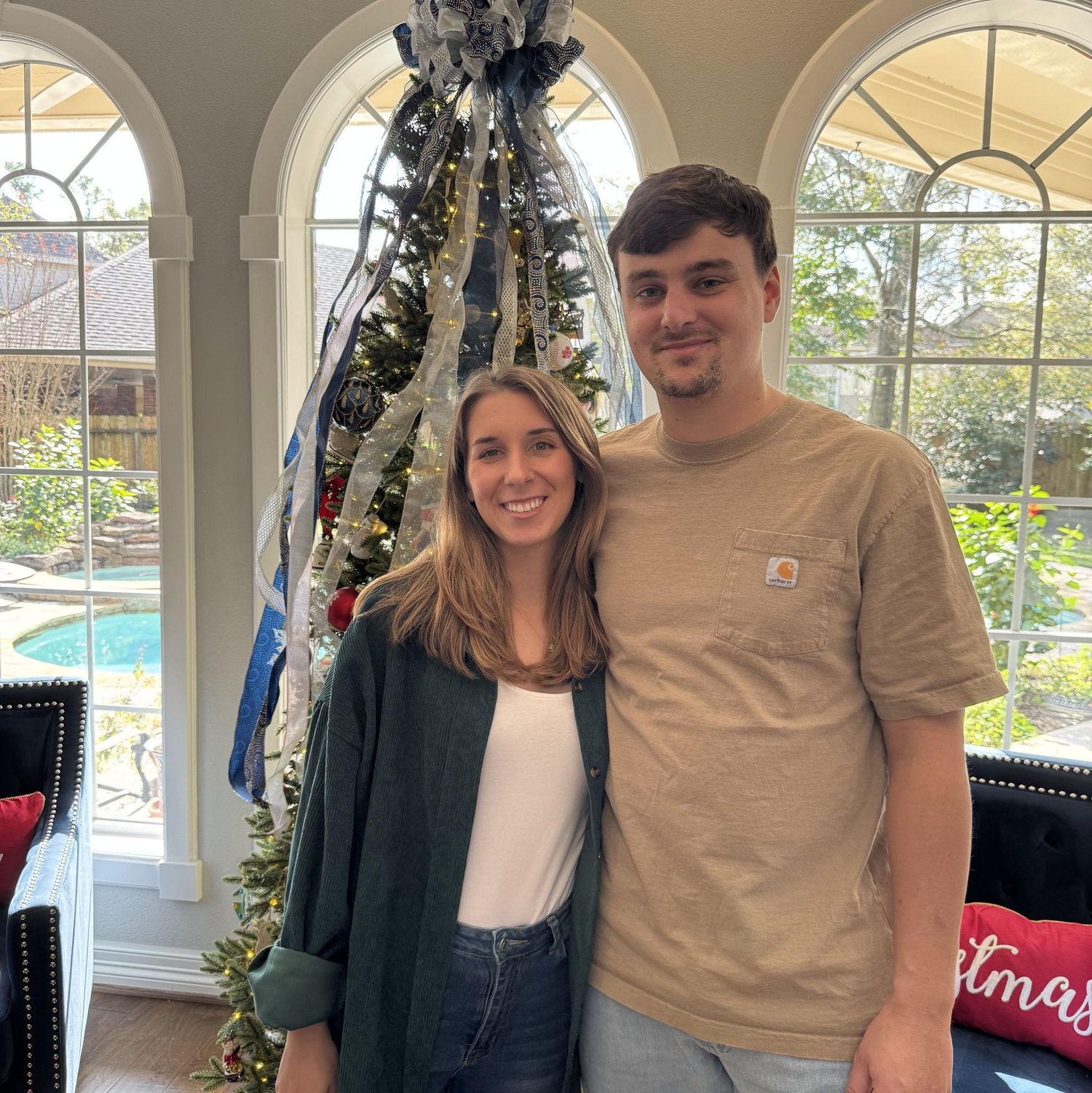 Our last Christmas as girlfriend and boyfriend!