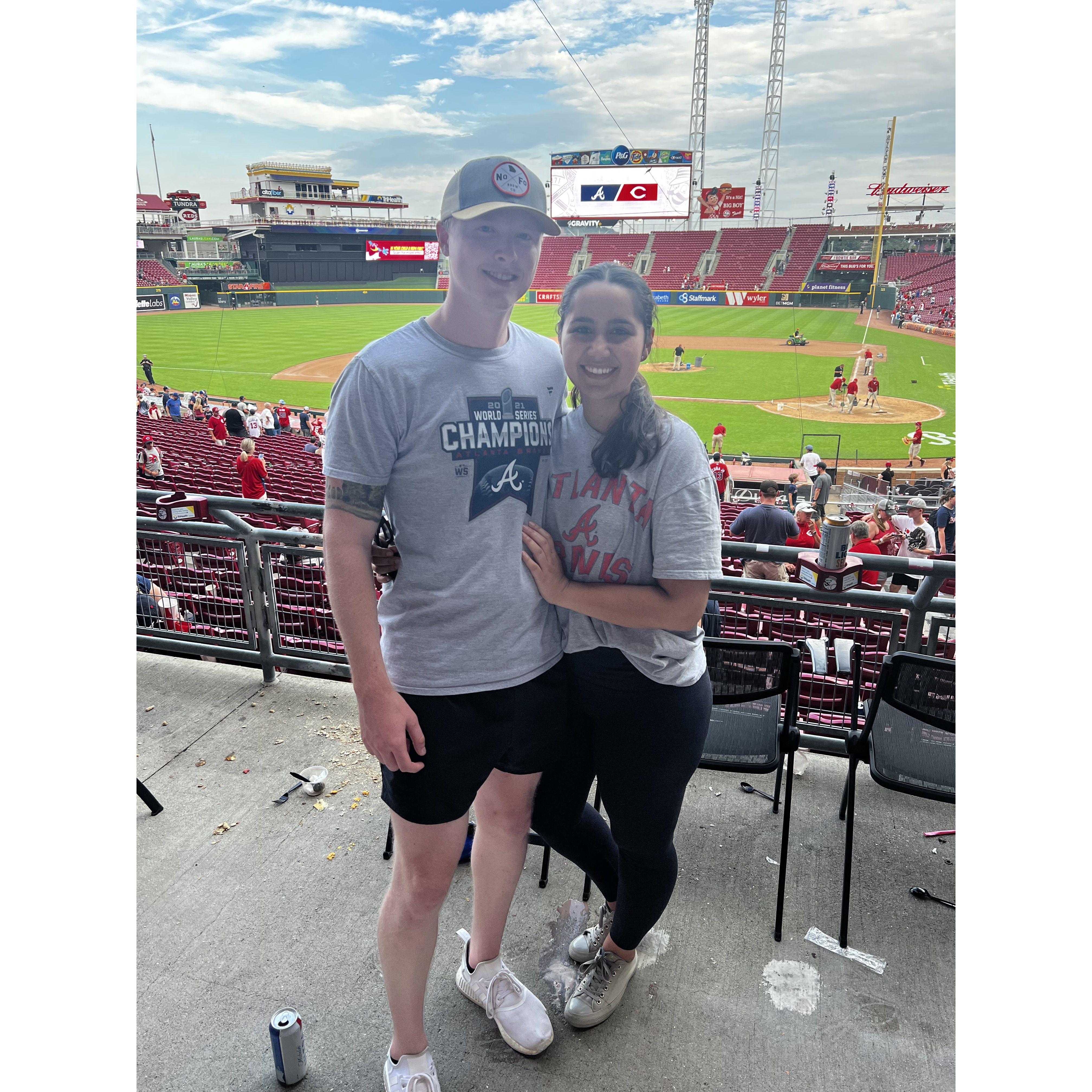 First Braves game together!