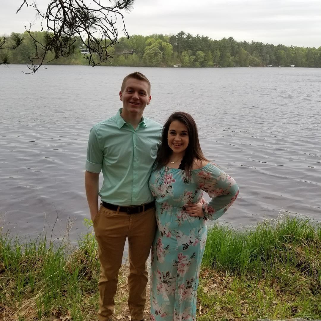 Our first wedding we attended together!