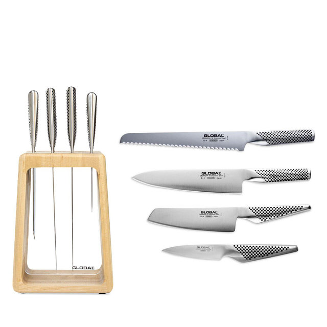 Global Hashira 5 Piece Knife Block Set