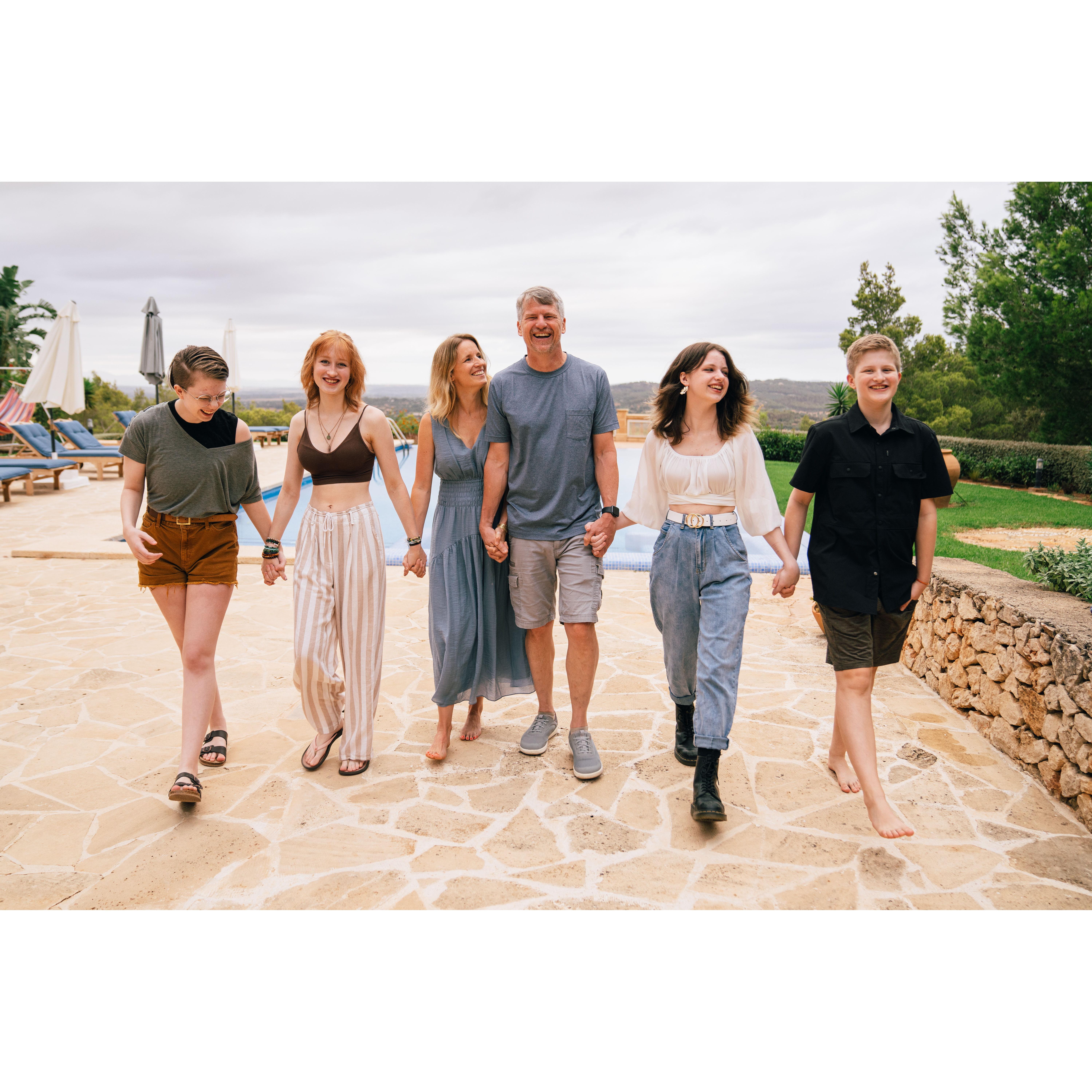 Family photos in Mallorca, Spain
