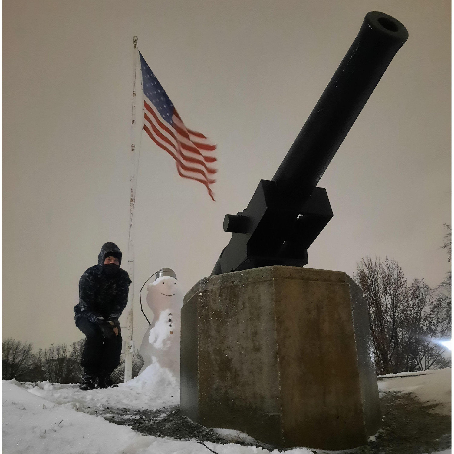 Sgt McStanley standing guard at Federal Hill.
