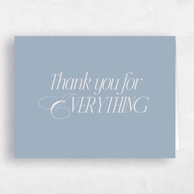 Powder Blue Wedding Thank You - Marion Landscape