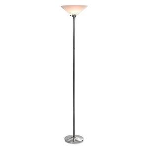 Torchiere Floor Lamp in Brushed Steel